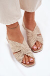 Dámské Sandály Na Klíně Maciejka 06955-25 Béžovo-Zlaté 40