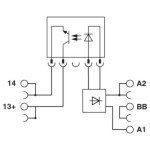 Elektronický přepínací kontakt MICROOPTO Weidmüller MOS 24VDC/5-48VDC 0,5A, Vstupní signál 5 - 48 V/DC / 500 mA mA, 1 ks