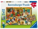 Ravensburger Puzzle: Vánoční kouzlo v továrně na hračky