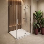 REA - Sprchová akrylová vanička Belmond White 80x80 REA-K4370