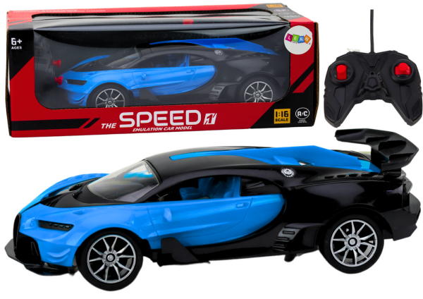 Mamido ﻿Sportovní dálkově ovládané auto RC modré 1:16