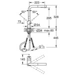 GROHE - Minta Dřezová baterie s výsuvnou sprškou, kartáčovaný Hard Graphite 30274AL0