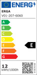 Erga Sofia, kulaté LED zrcadlo 60cm, 1380 lm, 3 barvy světla, ERG-V01-207-6060