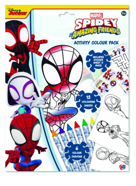 Spidey Kniha aktivit s pastelkami - EPEE