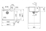 FRANKE - Urban Fragranitový dřez UBG 610-56, 56x50 cm, kašmír 114.0700.065