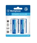 Westinghouse monočlánková alkalická baterie C LR (AM2, BABY, MN1400, E93, 14A); 1,5V - 2 kusy