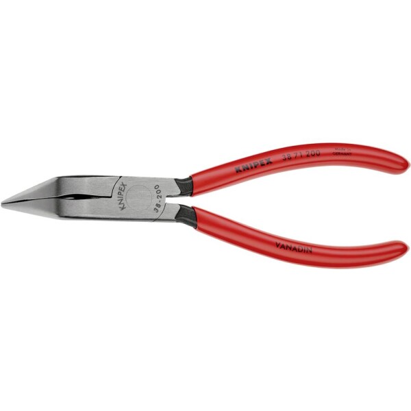 Knipex 38 71 200 pro elektroniku a jemnou mechaniku ploché jehlové kleště 70° zahnuté 200 mm