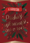 Vínové přání se zlatým textem - Albi