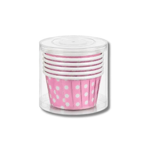 Dortisimo Košíčky na muffiny pevné růžové s puntíky (6 ks)
