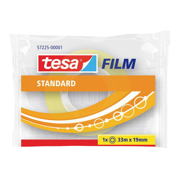 Tesa kancelářská páska standard, 10 m x 15 mm, PP, sáček, transparentní - 50ks