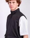Taion Non Down Military Reversible Boa Hi Neck Vest BLACK×BLACK L