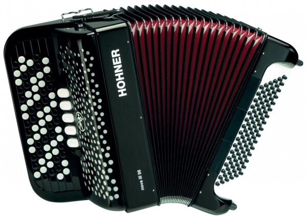 Hohner Nova III 96 black, C-stepped