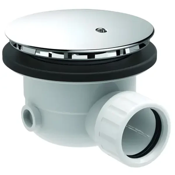 Ideal Standard Connect chrom / Odtoková souprava ke sprchové vaničce / sifon s krytem / průměr odpadu 90 mm (J3417AA)