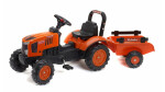 Traktor Kubota M7171 s valníkem oranžový - Alltoys Falk