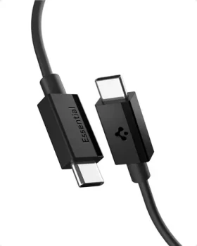 Spigen ACA08718 Essential USB-C na USB-C 60W kabel 1m černá / USB 2.0 (ACA08718)