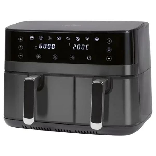 ProfiCook FR 1295 H černá / dualní horkovzdušná fritéza / 2700W / 9 l / 8 programů (501295)