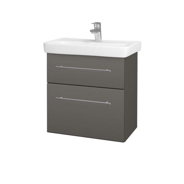 Dřevojas - Umyvadlová skříňka GO SZZ2 60 - N06 Lava / Úchytka T02 / N06 Lava 204976B