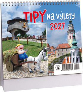 Stolní kalendář mini 2027 Aria Tipy na výlety