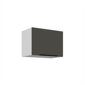 Horní skříňka nad digestoř Aria 50 GU-36 1F Barva korpusu: Bílá, Barva dvířek: GR - Graphite AFM