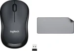 Logitech M220 Silent + Studio Series šedá / Set bezdrátová myš a podložka