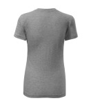 Classic New tričko dámské tmavě šedý melír 2XL