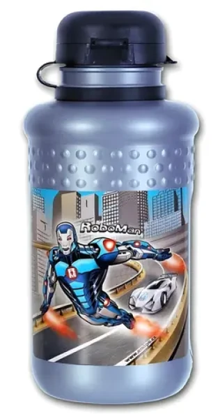 EMIPO Láhev na pití Roboman 500 ml / Láhev na pití / plast / 18 x 7,5 cm (F-1705-3.121)