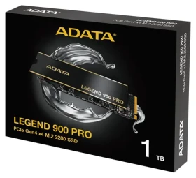 ADATA LEGEND 900 PRO 1TB / SSD / M.2 2280 / PCIe Gen4 / čtení: 7400 MB/s / zápis: 6000 MB/s / Heatsink / 5R (SLEG-900P-1TCS)