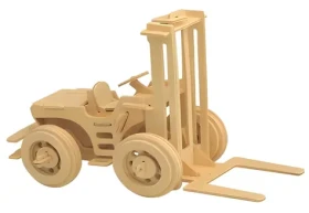 WOODCRAFT Dřevěné 3D puzzle Vysokozdvižný vozík přírodní
