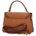 Módní dámská koženková kabelka do ruky Andresa, hnědá