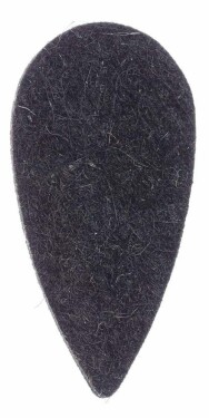 Timber Tones Felt Tones Teardrop Black Wool Felt