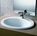 JIKA - Ibon Umyvadlo zápustné, 56x48 cm, s přepadem, s otvorem pro baterii, bílá H8130110001041