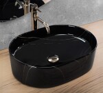 REA - Umyvadlo na desku Nadia 50 Black Stone REA-U9240