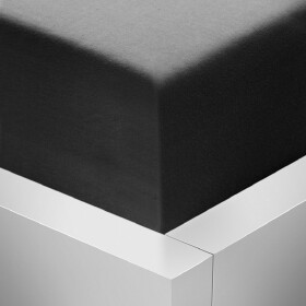 Stanex Napínací prostěradlo jersey - černé ROZMĚR: (š/d/v) 90 x 200 x 20 cm, Barva: ČERNÉ