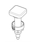GROHE - Ovládací knoflík excentru, kartáčovaná nerez 42586SD0