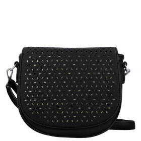 Moderní dámská koženková crossbody kabelka Lydie, černá