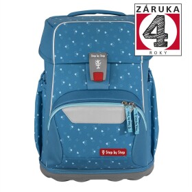 Školní aktovka pro prvňáčky – 4 dílný set, Step by Step BASIS Blue Hearts, AGR