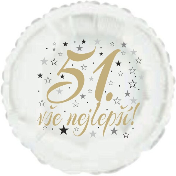 51. narozeniny balónek kruh Balonky.cz 51. narozeniny balónek kruh Balonky.cz