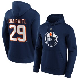 Fanatics Pánská mikina Edmonton Oilers NHL Leon Draisaitl #29 Player Hoodie Velikost: L
