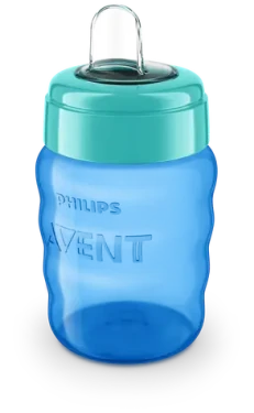Philips Avent SCF553/05 modrá / Dětský hrnek s náustkem / 260 ml / 9m+ (SCF553/05)