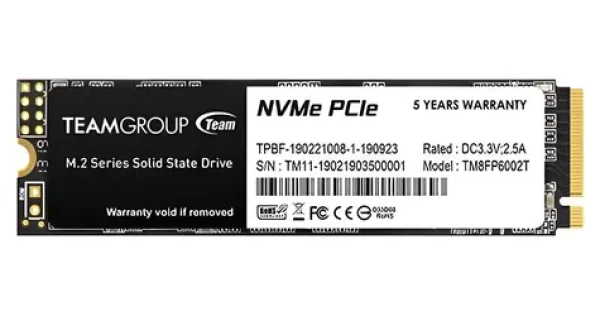 TeamGroup MP33 512GB / SSD / M.2 2280 / PCIe Gen3 x4 NVMe / R: 1700 MB/s / W: 1400 MB/s (TM8FP6512G0C101)