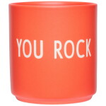 DESIGN LETTERS Porcelánový hrnek Orange You Rock 300 ml, oranžová barva, porcelán