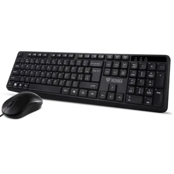 YENKEE YKM 1007CS Combo černá / Sada klávesnice + myš / USB / CZ Layout (45016291)