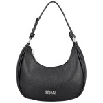 Trendy dámská koženková kabelka na rameno Tricia, černá