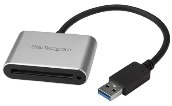 StarTech čtečka CFast karet USB-A černá/stříbrná / Čtečka paměťových karet / CFast 2.0 / USB 3.2 Gen 1 / hliník (CFASTRWU3)