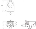 GEBERIT KOMBIFIXBasic vč. chromového tlačítka DELTA 51 + WC CERSANIT INVERTO + SEDÁTKO DURAPLAST SOFT-CLOSE 110.100.00.1 51CR IN1