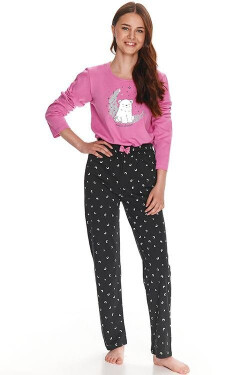 Dívčí pyžamo pro starší Suzan růžové medvědem růžová