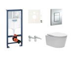 Cenově zvýhodněný závěsný WC set Grohe do lehkých stěn / předstěnová montáž + WC SAT Brevis SIKOGRS3W0 SIKOGRS3W0