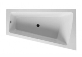 DURAVIT - Paiova Vana asymetrická, 170x100 cm, s panelem, pravá, bílá 700265000000000