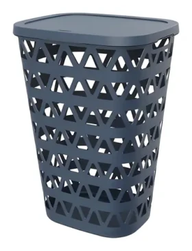 Curver Oceana tmavě modrá / Koš na prádlo s víkem / 55 l (271181)