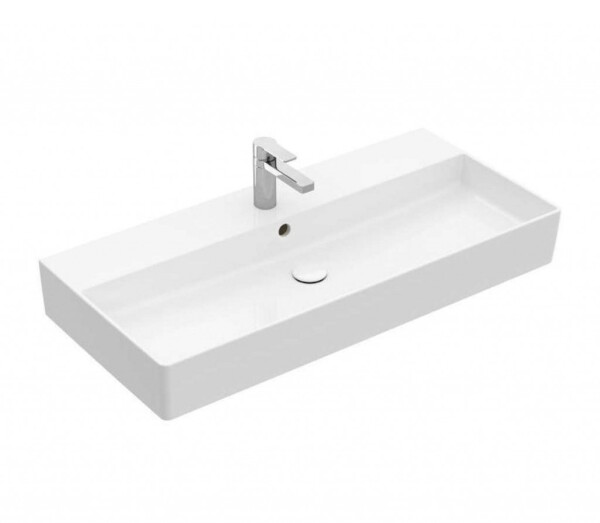 VILLEROY & BOCH - Memento 2.0 Umyvadlo 100x47 cm, s přepadem, otvor pro baterii, alpská bílá 4A22A501